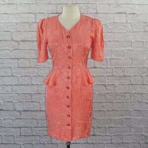 Vintage 80s Peplum Dress
